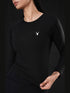 Dynamic Flex Long Sleeve Tee in Black