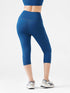 Leera Cropped Capri Pocket Legging in Teal