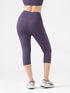 Leera Cropped Capri Pocket Legging in Purple