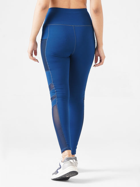 Leera Air Flex Pocket Legging in Teal Blue