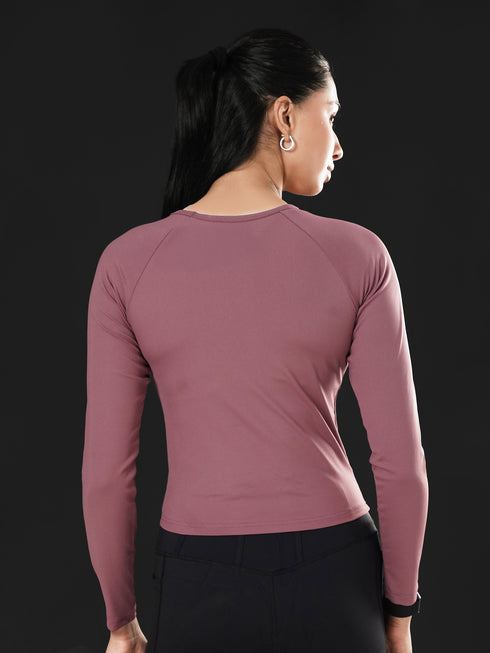 Dynamic Flex Long Sleeve Tee in Dull Rose