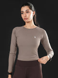 Dynamic Flex Long Sleeve Tee in Dust Brown