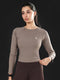 Dynamic Flex Long Sleeve Tee in Dust Brown