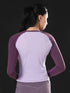 Evolve Performance Fitted Top in plum/lavender
