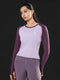 Evolve Performance Fitted Top in plum/lavender