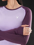 Evolve Performance Fitted Top in plum/lavender