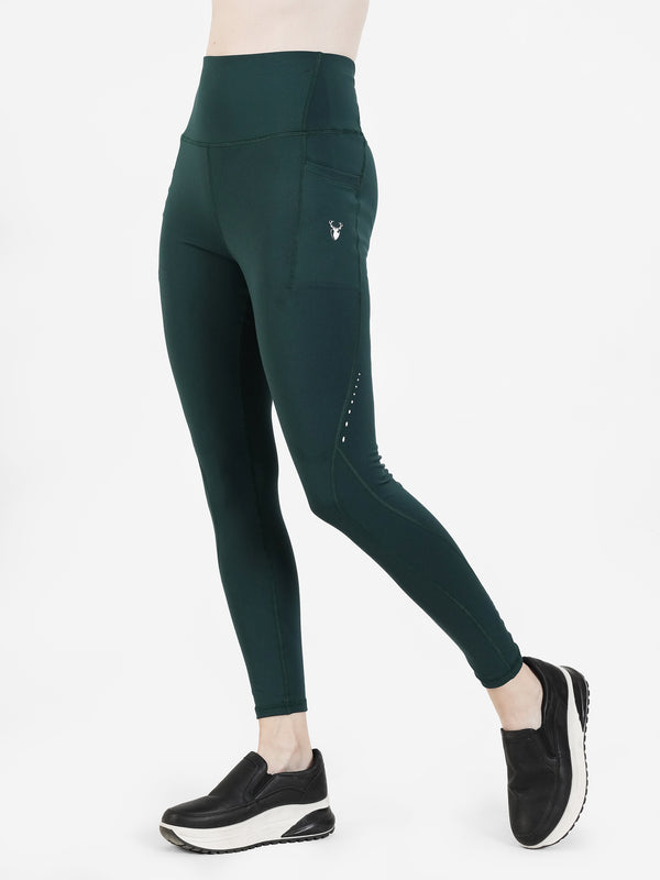 SculptPocket Performance Legging in Forest Green