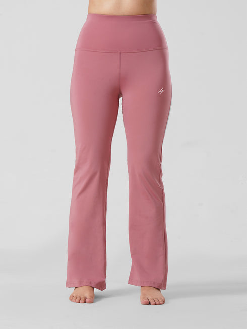 Active Flare Legging In Dull Pink