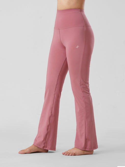 Active Flare Legging In Dull Pink
