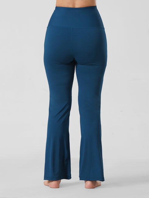 Active Flare Legging In Teal Blue