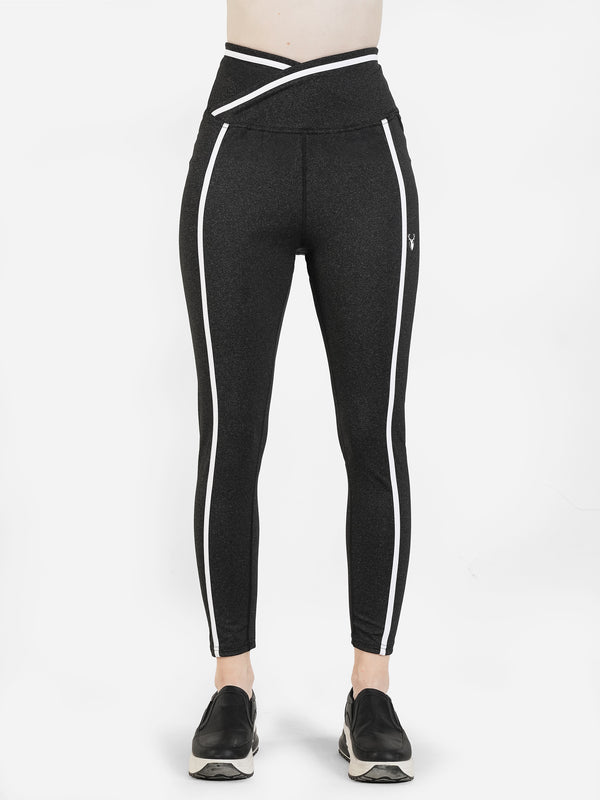 ContourLine Elite Legging in Charcoal and White