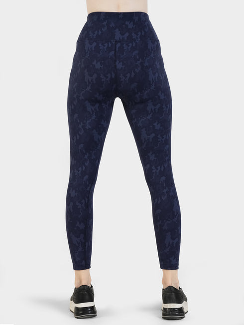 StealthCurve V-Camo Legging in Navy Blue
