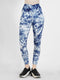 Indigo Wave Cross-Waist Legging in Navy