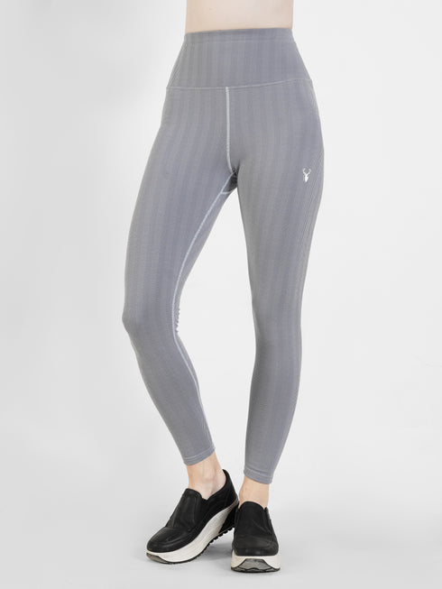 SwiftLine Nylon Performance Legging in Grayish Blue