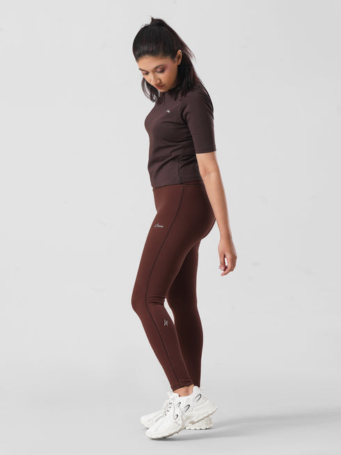 Signature Legging in Rust Brown