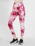 Indigo Wave Cross-Waist Legging in Maroon