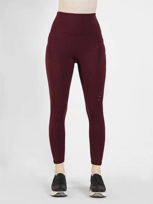 SculptPocket Performance Legging in Maroon