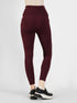 SculptPocket Performance Legging in Maroon