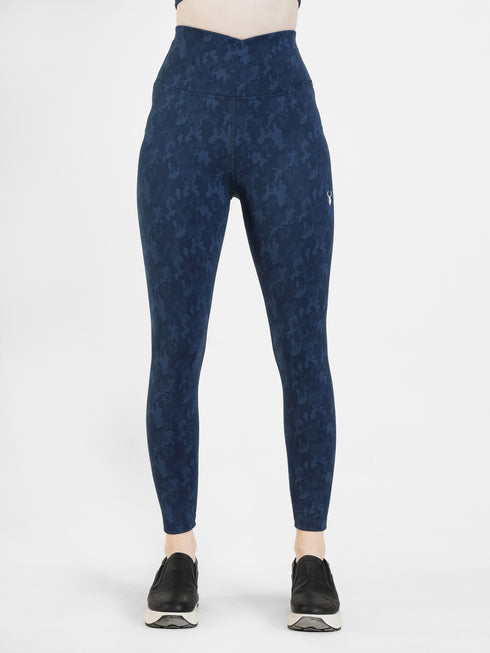 StealthCurve V-Camo Legging in Teal Blue