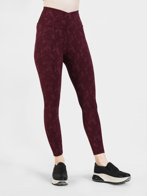 StealthCurve V-Camo Legging in Maroon