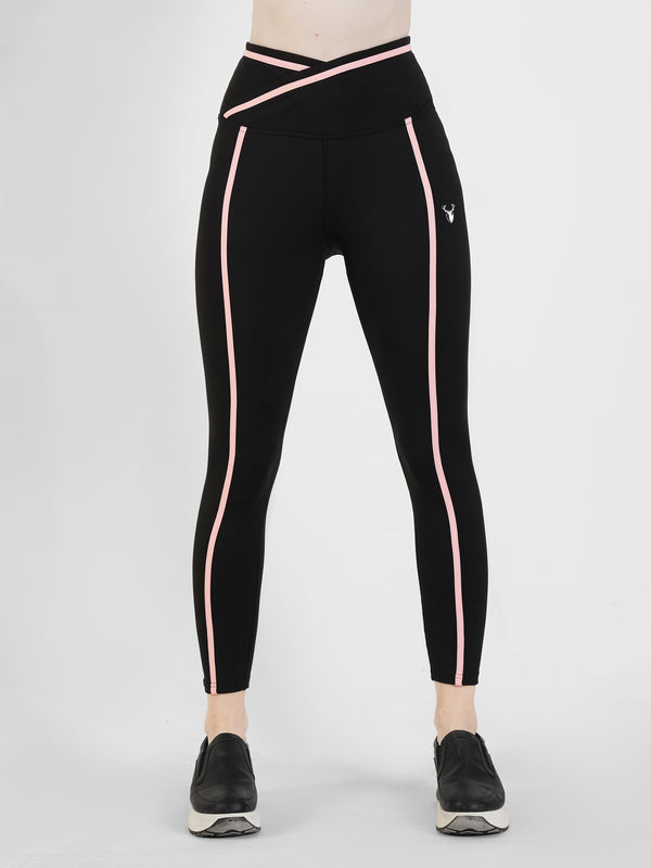 ContourLine Elite Legging in Black and Pink