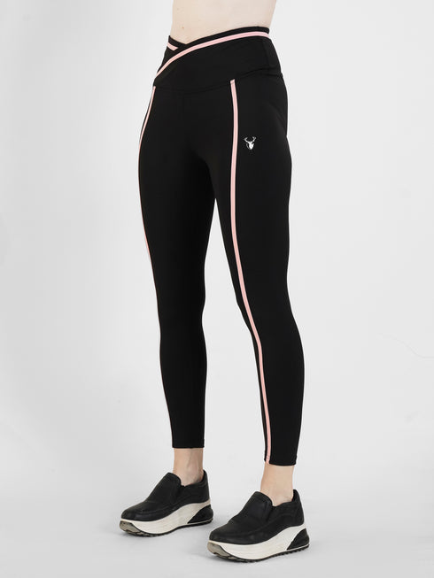 ContourLine Elite Legging in Black and Pink