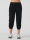 Adapted State High Rise Cropped Joggers in Black