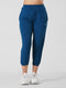 Adapted State High Rise Cropped Joggers in Teal Blue