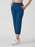 Adapted State High Rise Cropped Joggers in Teal Blue