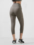 Traction Dust Brown Pocket Capri Legging in Cloud Compression