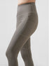 Traction Dust Brown Pocket Capri Legging in Cloud Compression