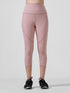 Traction Tea Pink Pocket Capri Legging in Cloud Compression