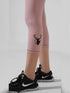 Traction Tea Pink Pocket Capri Legging in Cloud Compression