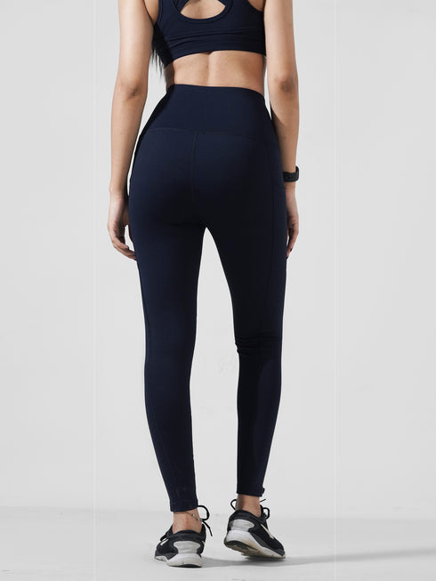 Navy Motion Pocket Legging in Cloud Compression