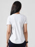 Leera Motion Pleat Performance Tee in White