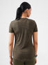 Leera Splash Super Soft Printed Tee in Olive