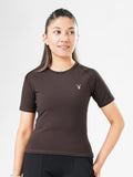 Leera Training Tee in Brown