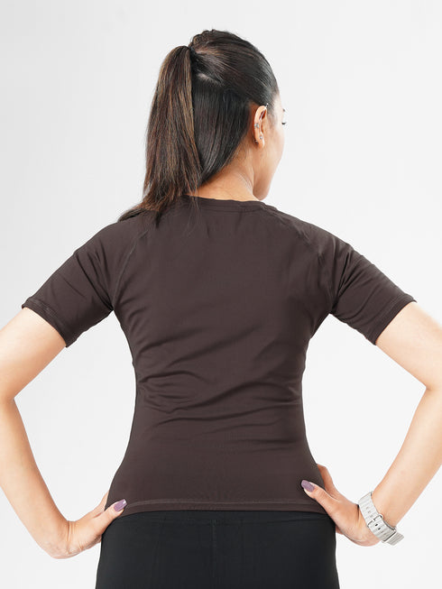 Leera Training Tee in Brown