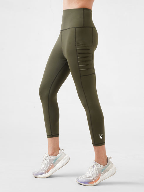 Splash dots Active pair in Olive Green