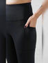 Traction Black Pocket Capri Legging in Cloud Compression