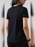 Leera Motion Pleat Performance Tee in Black