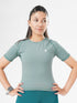 Leera Training Tee in Opal Green