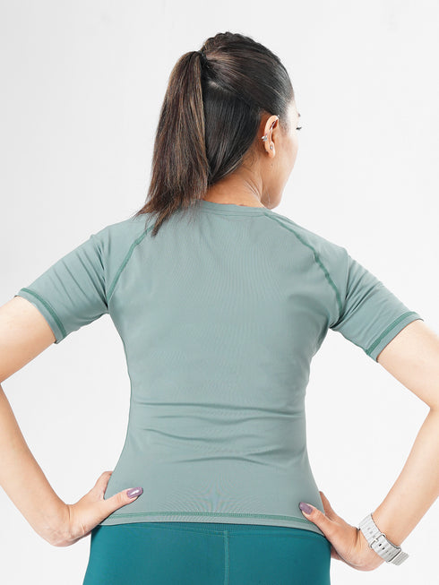 Leera Training Tee in Opal Green