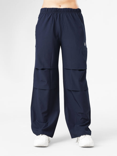 FlowFit Wide Leg Jogger Pants in Navy Blue
