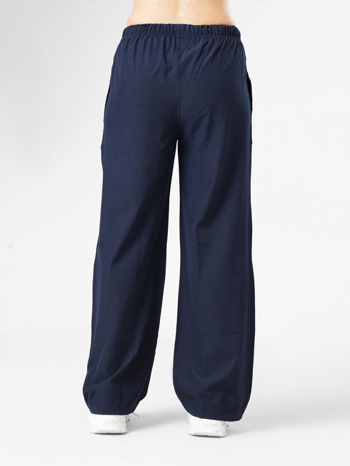 FlowFit Wide Leg Jogger Pants in Navy Blue