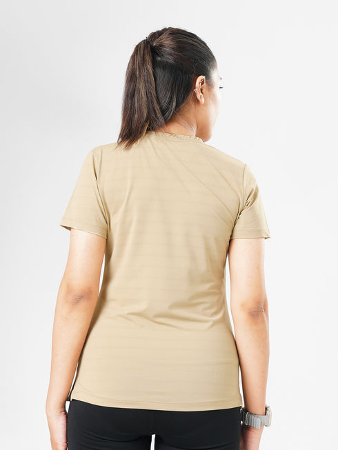 AeroMesh Performance Tee in Beige
