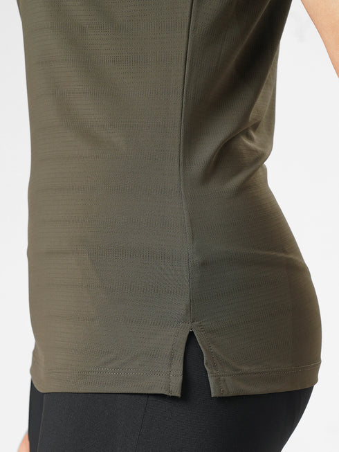 AeroMesh Performance Tee in Olive