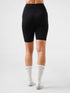 Leera Sleek Black Pocket Shorts