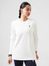 District Loose Fit Long Top in White Vanilla