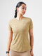 Leera Splash Super Soft Printed Tee in Beige